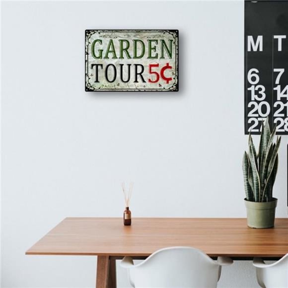 Garden Sign Outdoor Welcome Sign Garden Tin Signs Funny Vintage Metal Tin Signs - Picture 6 of 7
